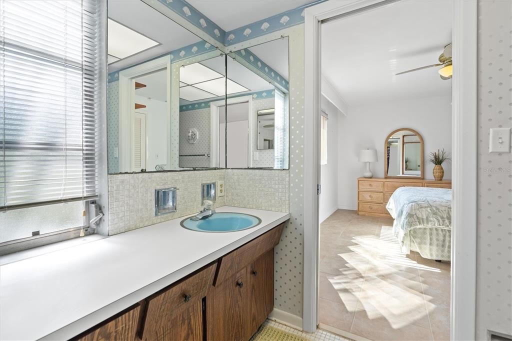 Jack and Jill Full Bathroom Shared with 2nd and 3rd Bedrooms