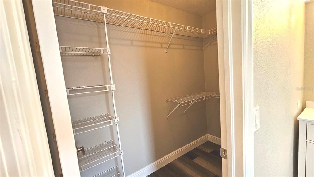 Walk in Closet in Master Bedroom