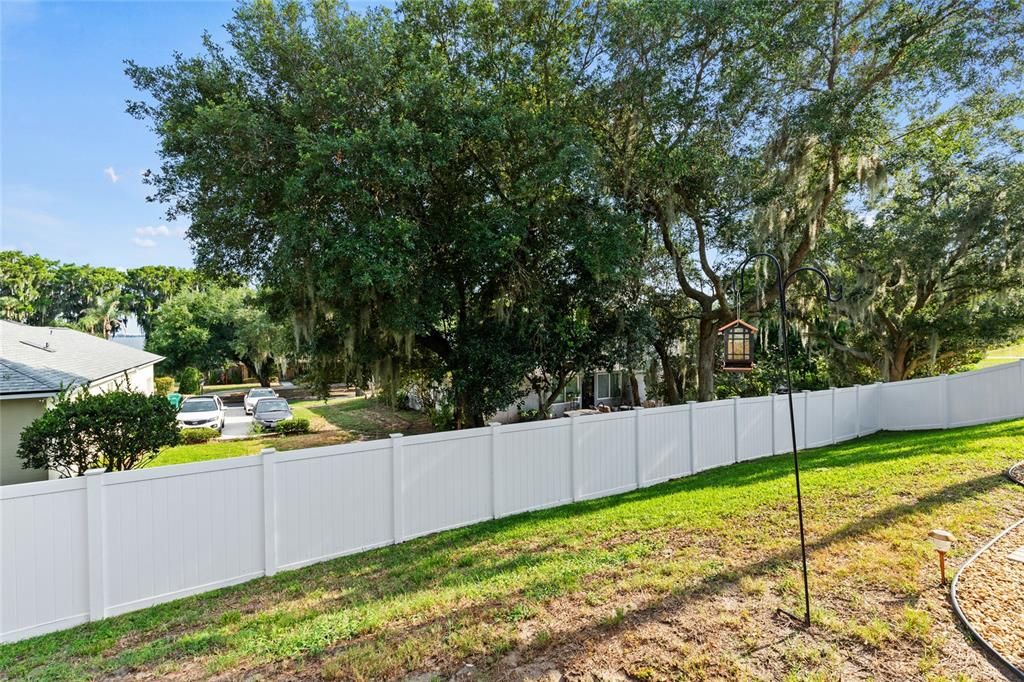 Fenced for your privacy and enjoyment, perfect for pets too!