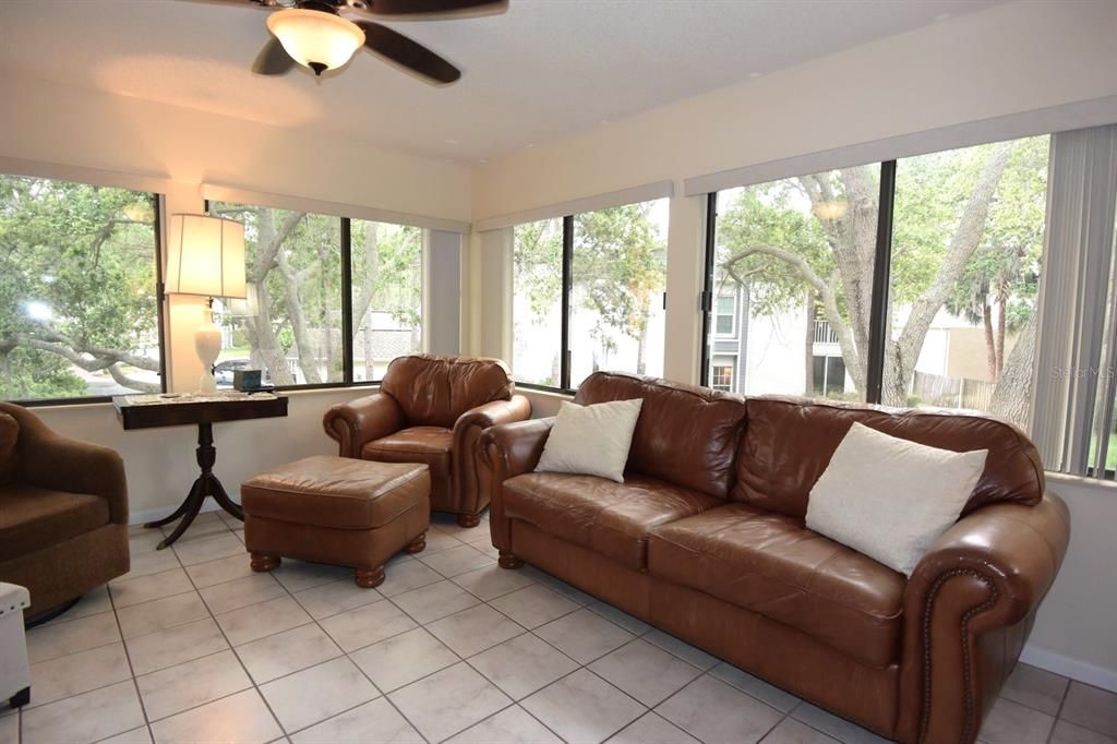 Florida Room with Waterfront Panoramic Views of Two Water Fountains