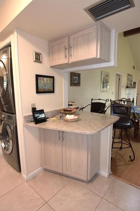 Breakfast Bar with Stone Countertops