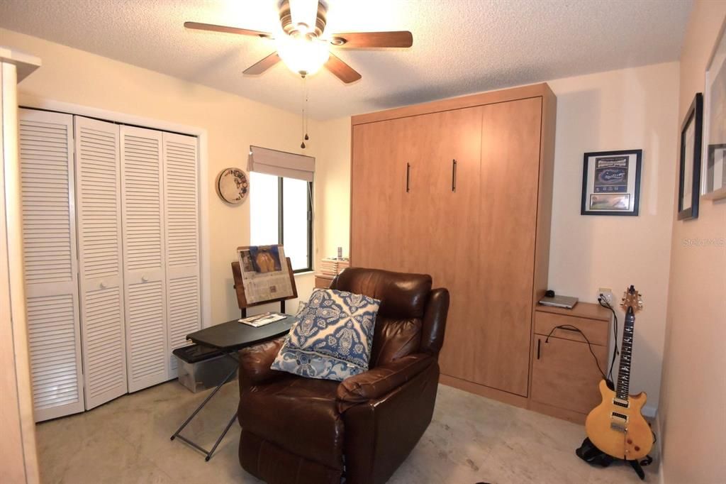 Bedroom 2 with Updated Ceramic Tile Flooring