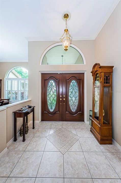 Tiled foyer