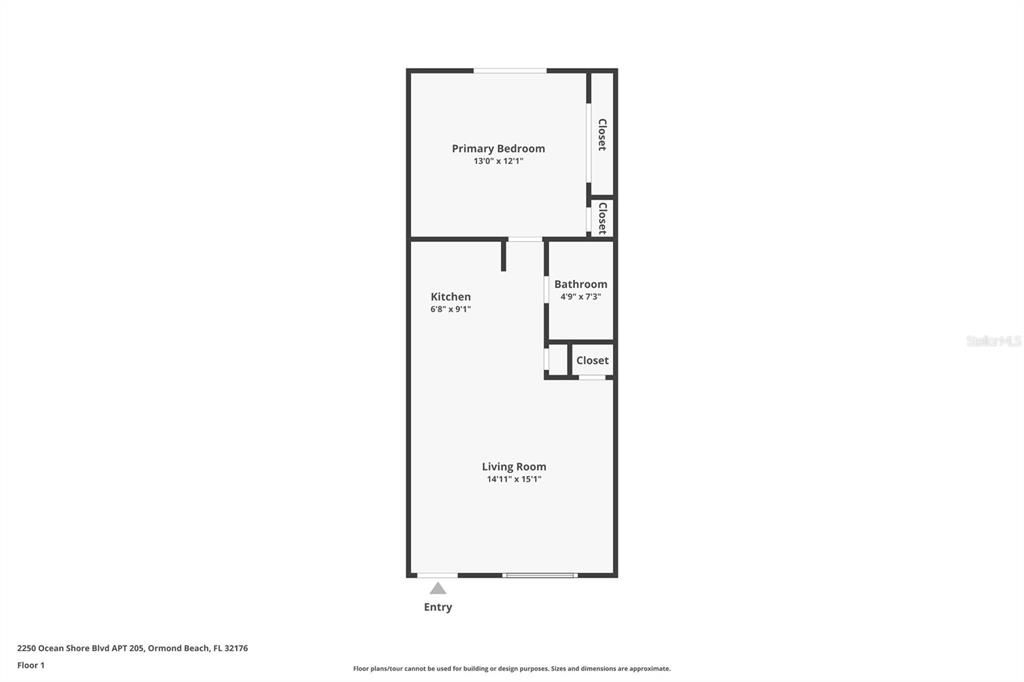 For Sale: $224,900 (1 beds, 1 baths, 608 Square Feet)