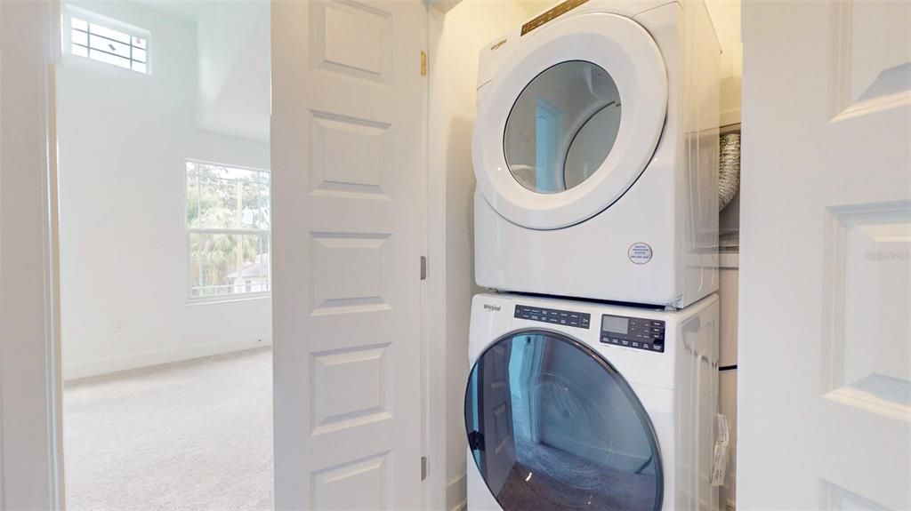 New Washer and Dryer upstairs