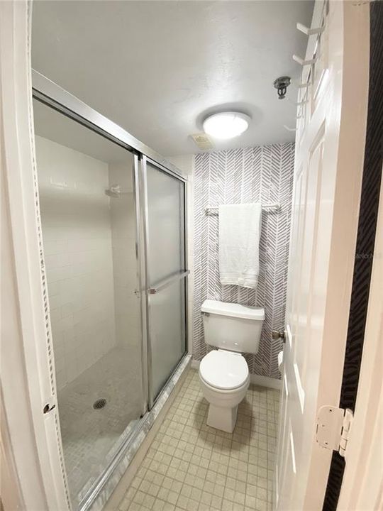 Primary shower and commode