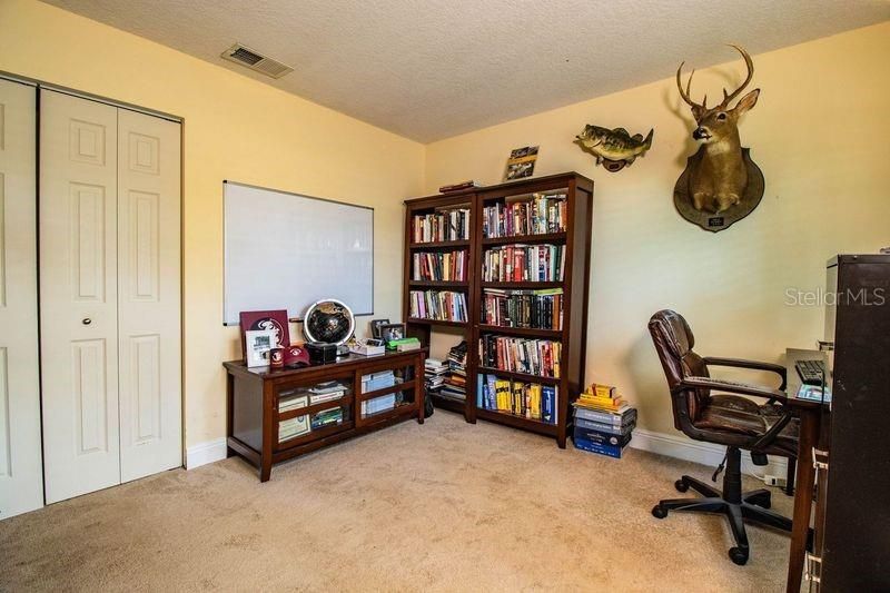 This 11 x 11 bedroom is currently used as an office.