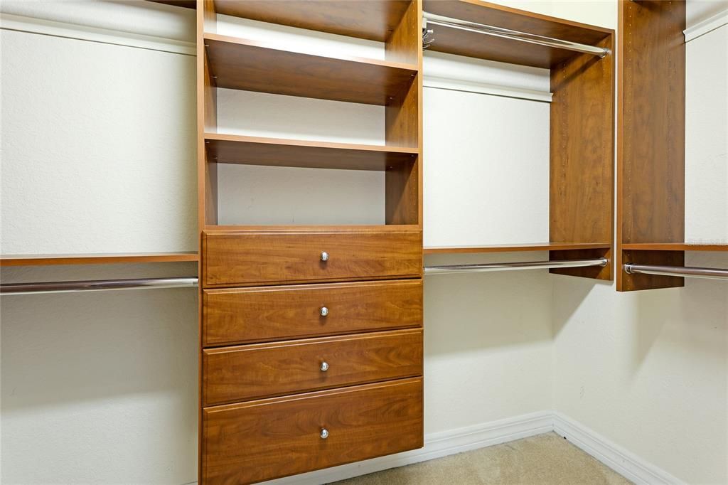Second Walk-in closet with built-ins
