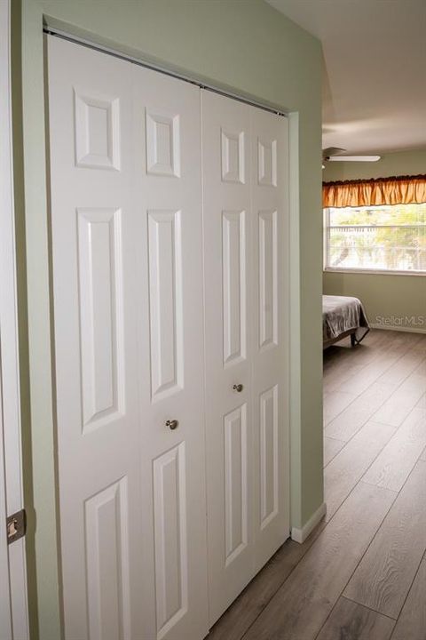 The primary bedroom features a large double closet.