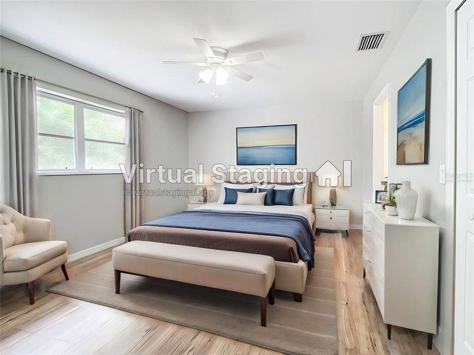 Virtually Staged - Master Bedroom