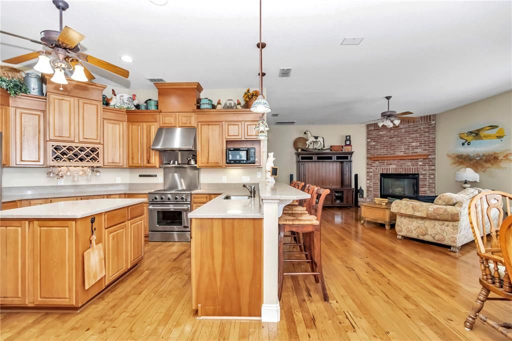 Kitchen and Family room