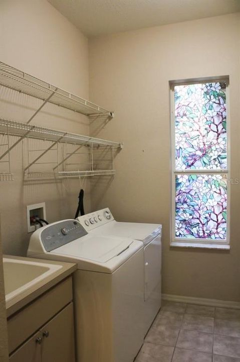 Inside Laundry Room with Sink