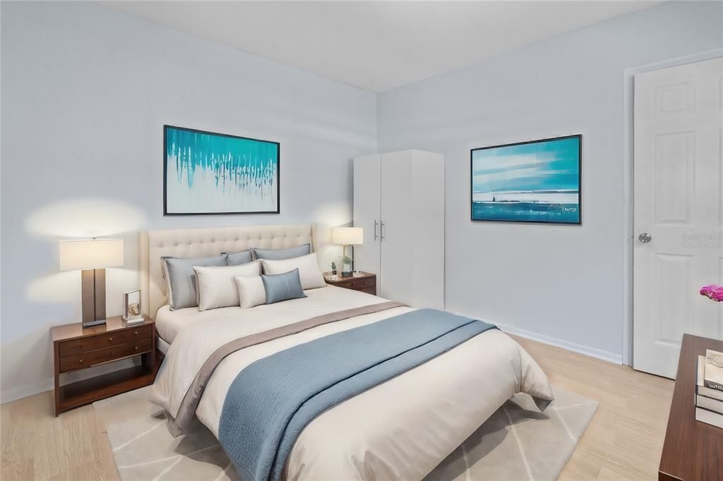Virtually Staged bedroom 4