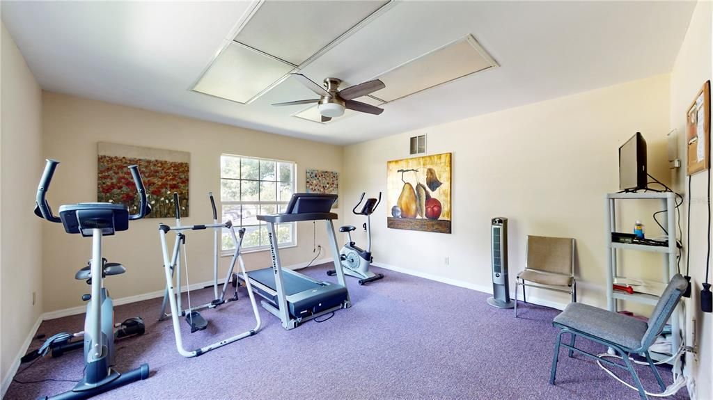 Clubhouse workout area