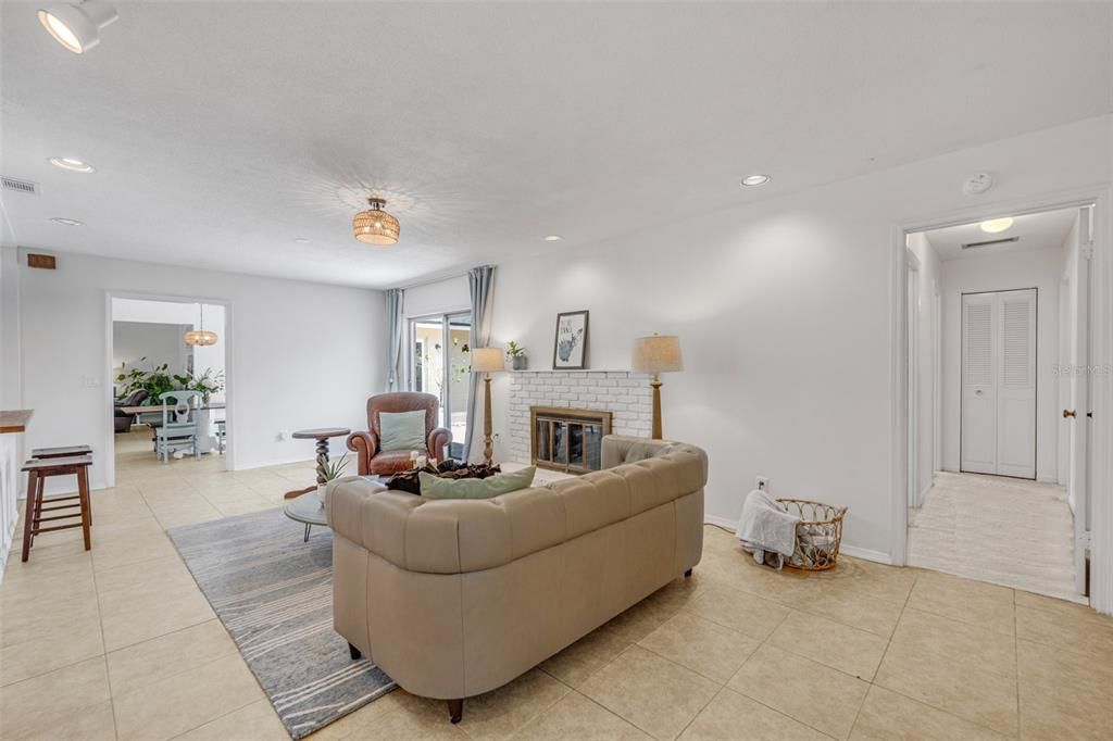 Dual closets and two windows comprise the third bedroom.