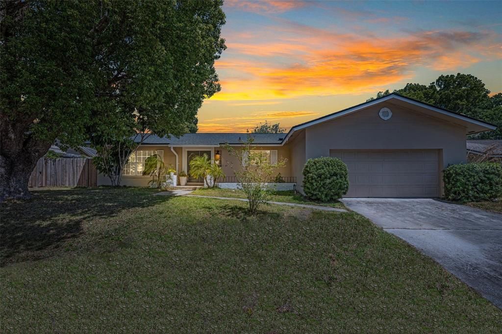 An elevated homesite adds to the beauty of this home.