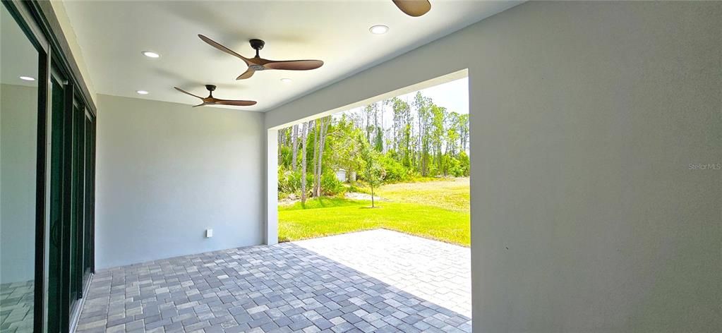 Energy efficient, low-e, double pane sliders, 3 modern ceiling fans, 8 can lighting fixtures, pavers
