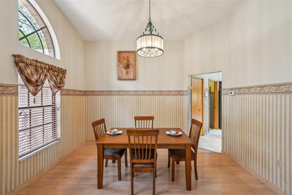 Formal dining to the left of entry with acces to kitchen
