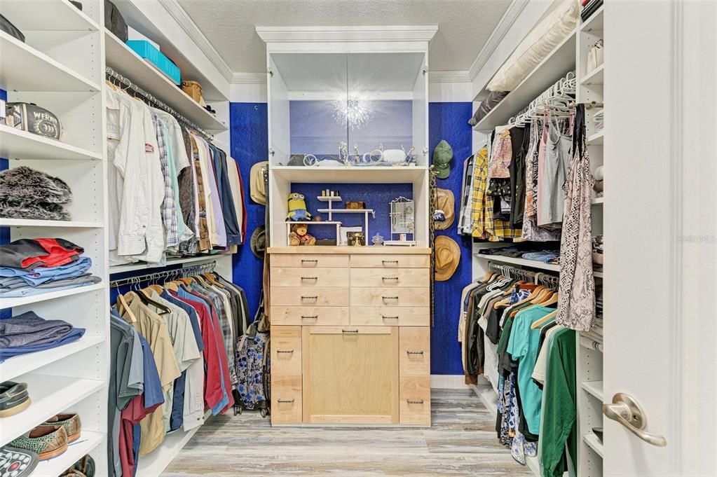 master walk in custom closet