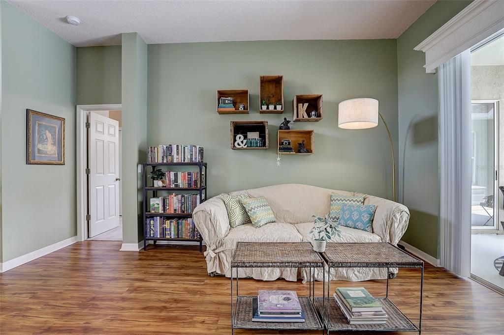 Beautiful high quality luxury plank vinyl flooring throughout the main living areas!