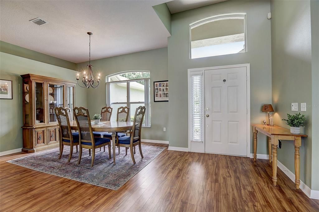 Beautiful high quality luxury plank vinyl flooring throughout the main living areas!