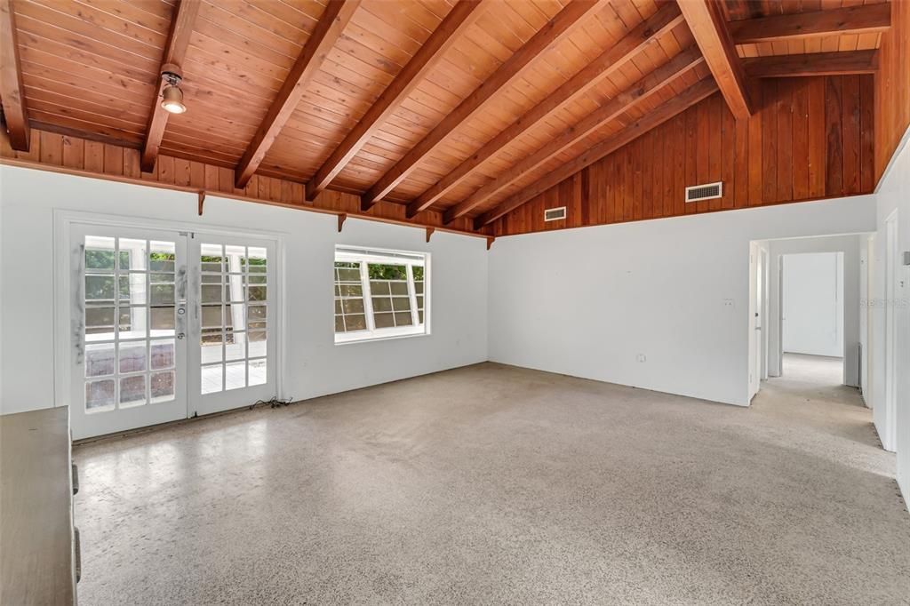 Living room and back lanai