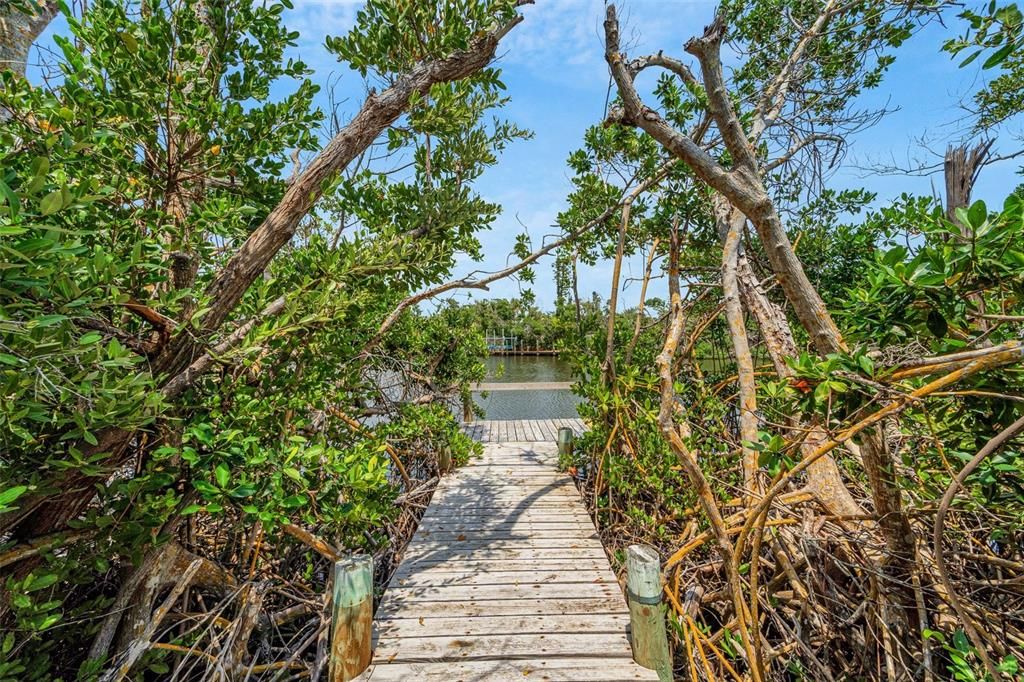 Private dock on the water