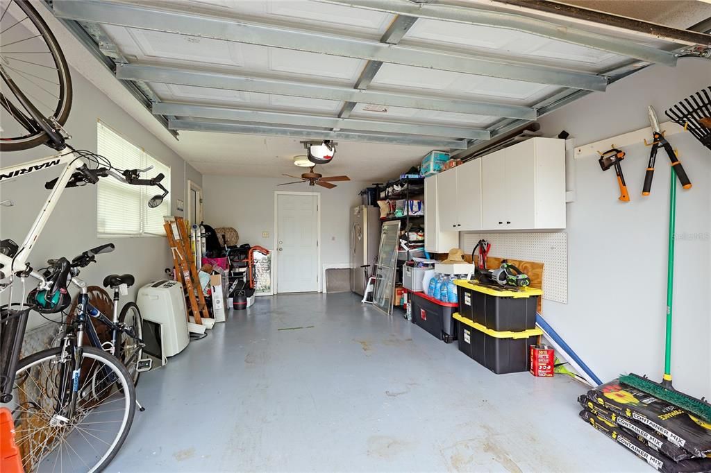 Ample garage space for your car and your toys