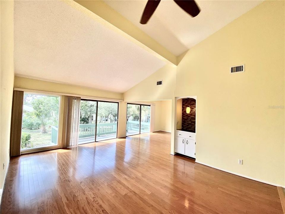 Dining area with window seat