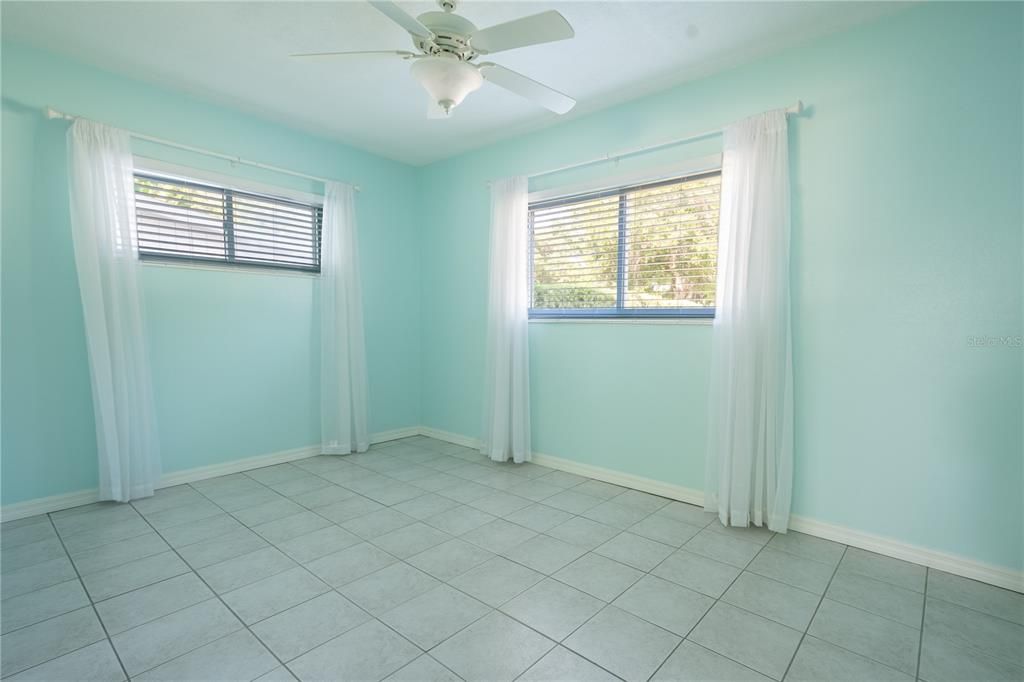 Both bedrooms are have nice-sized closets, ceiling fans, and window blinds.