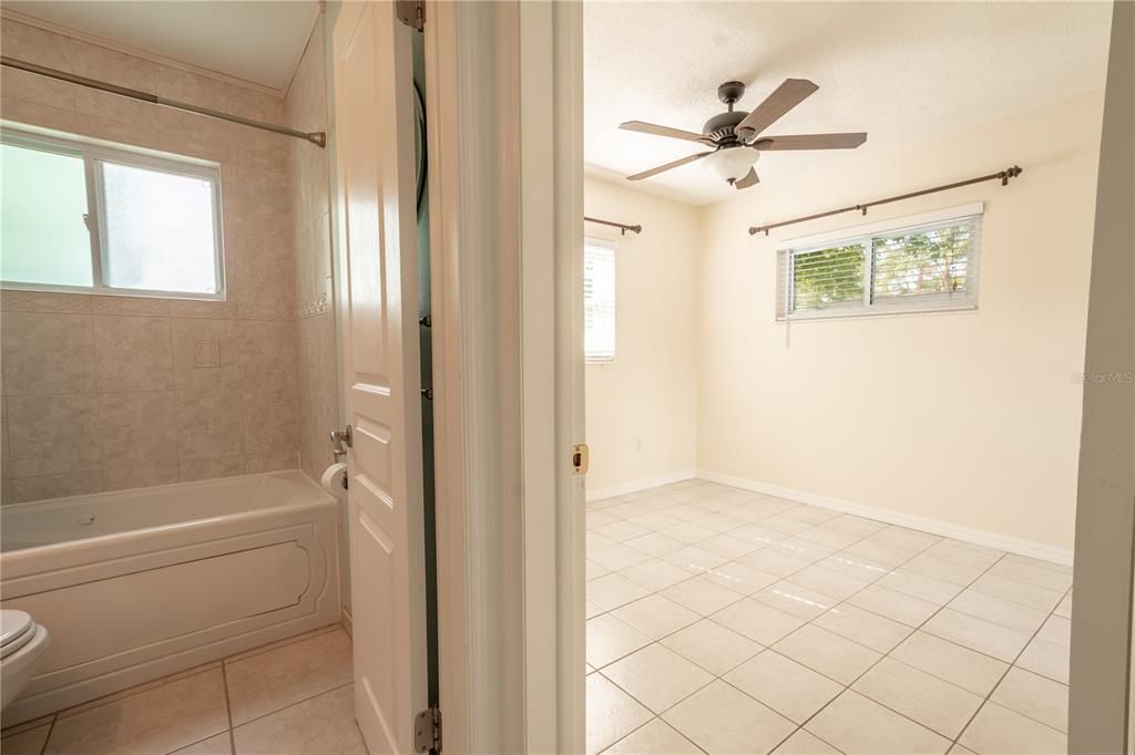 Both bedrooms are have nice-sized closets, ceiling fans, and window blinds.