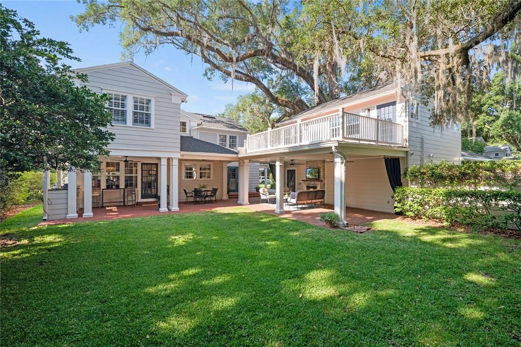 Fabulous backyard with lots of outdoor living space