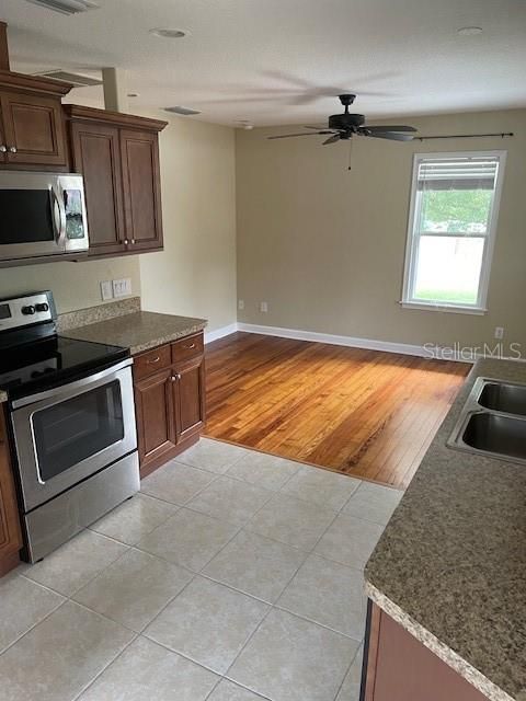 Kitchen to living area