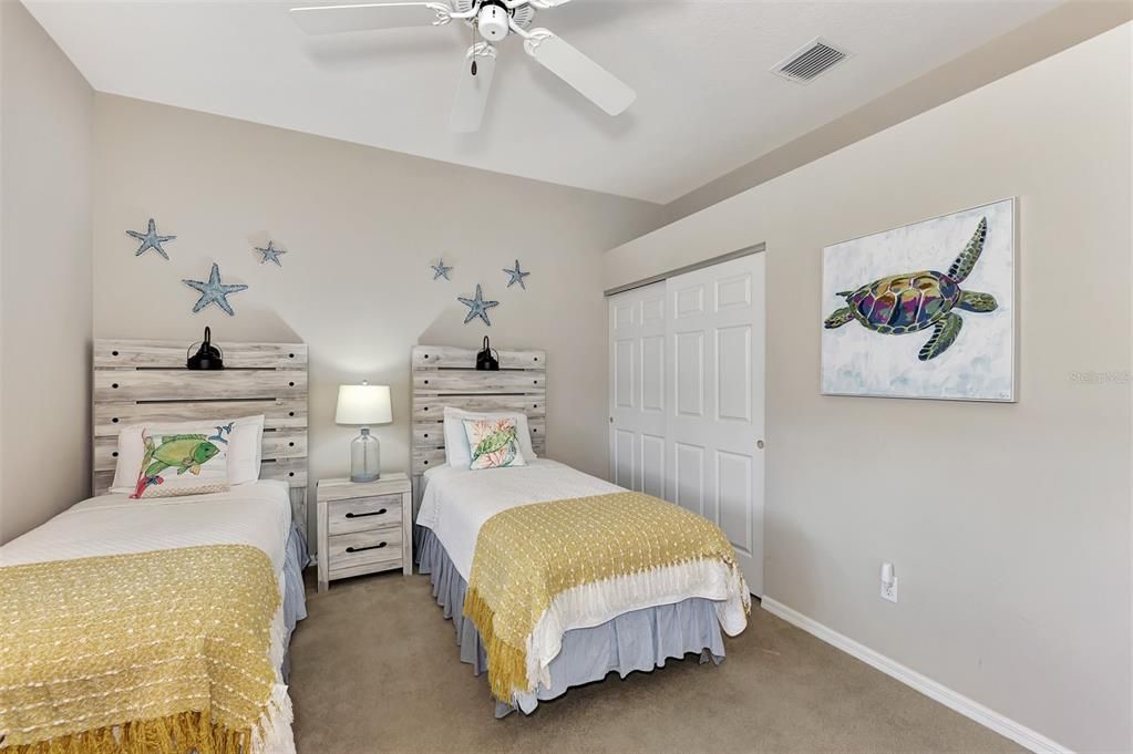 Spacious guest bedroom