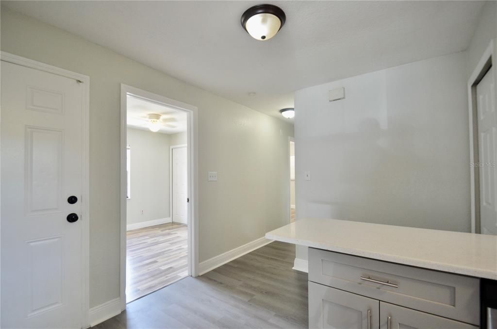 Kitchen and hallway