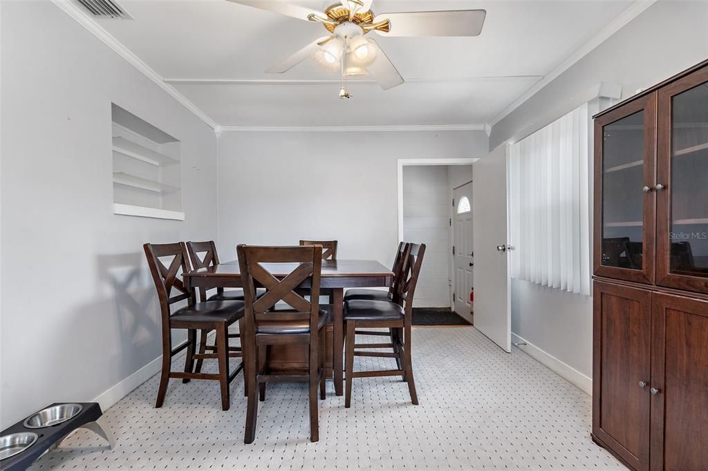 Large dining area.