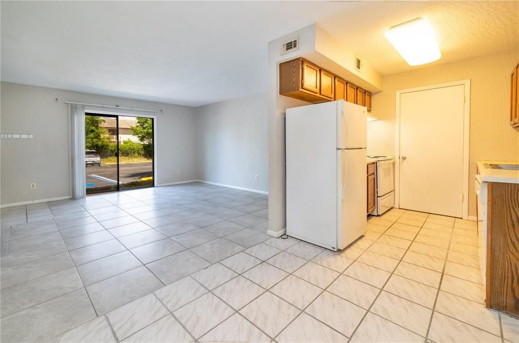 Kitchen and living space