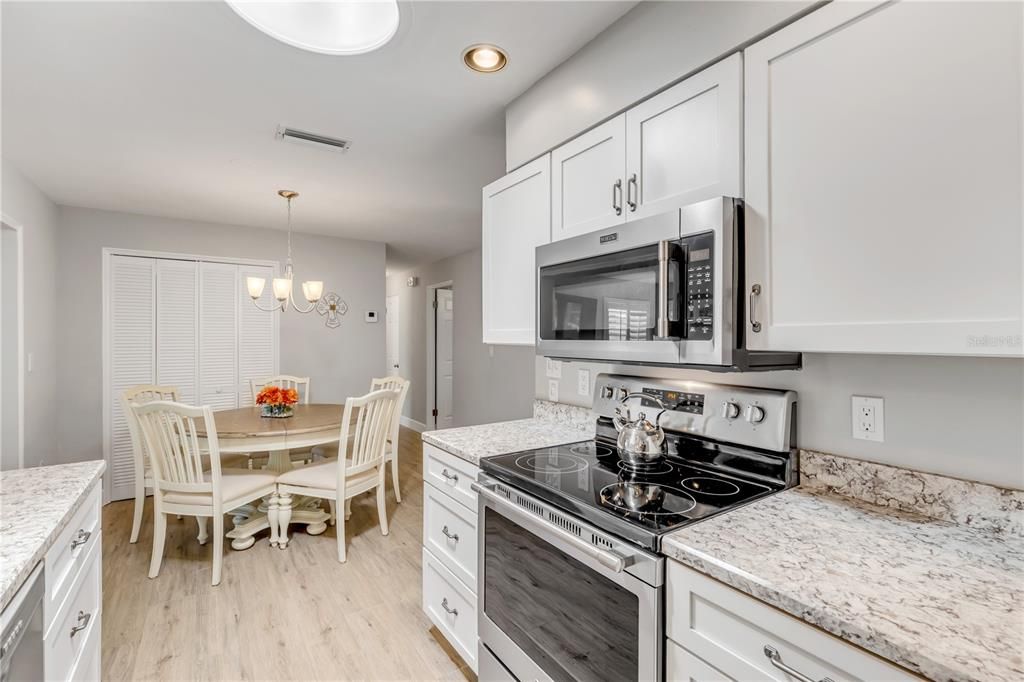 Kitchen and dining area