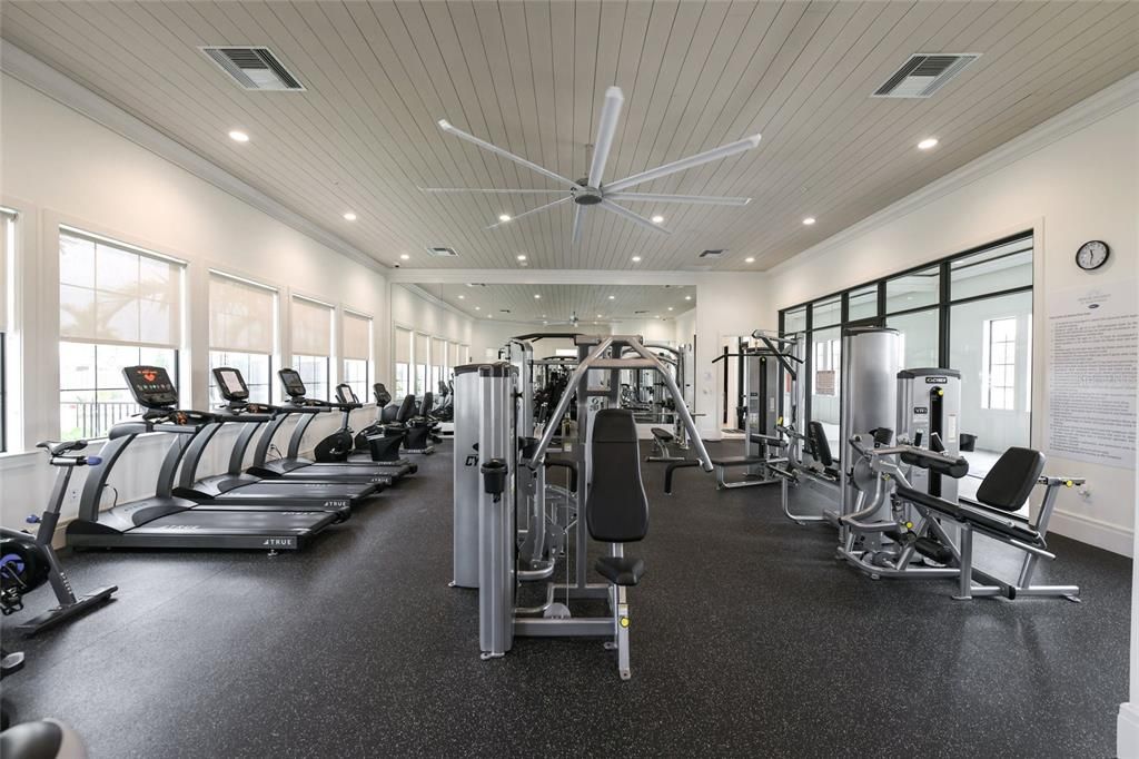 Fully equipped fitness center