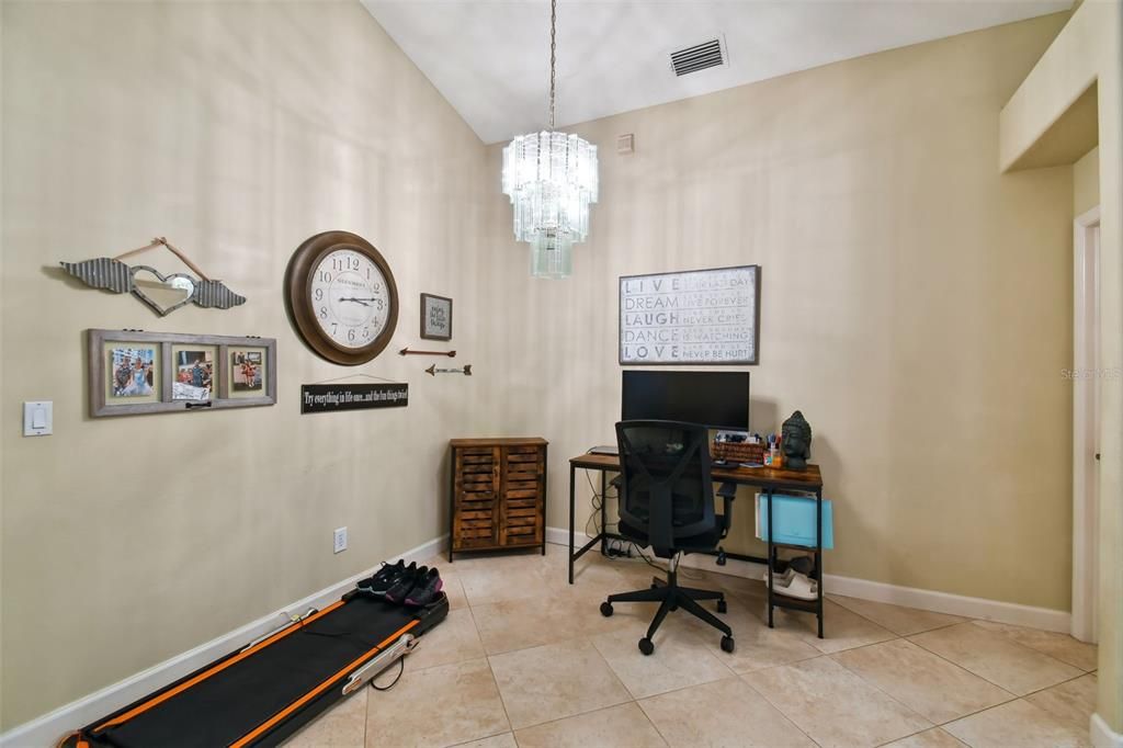 Dining area being used as an office