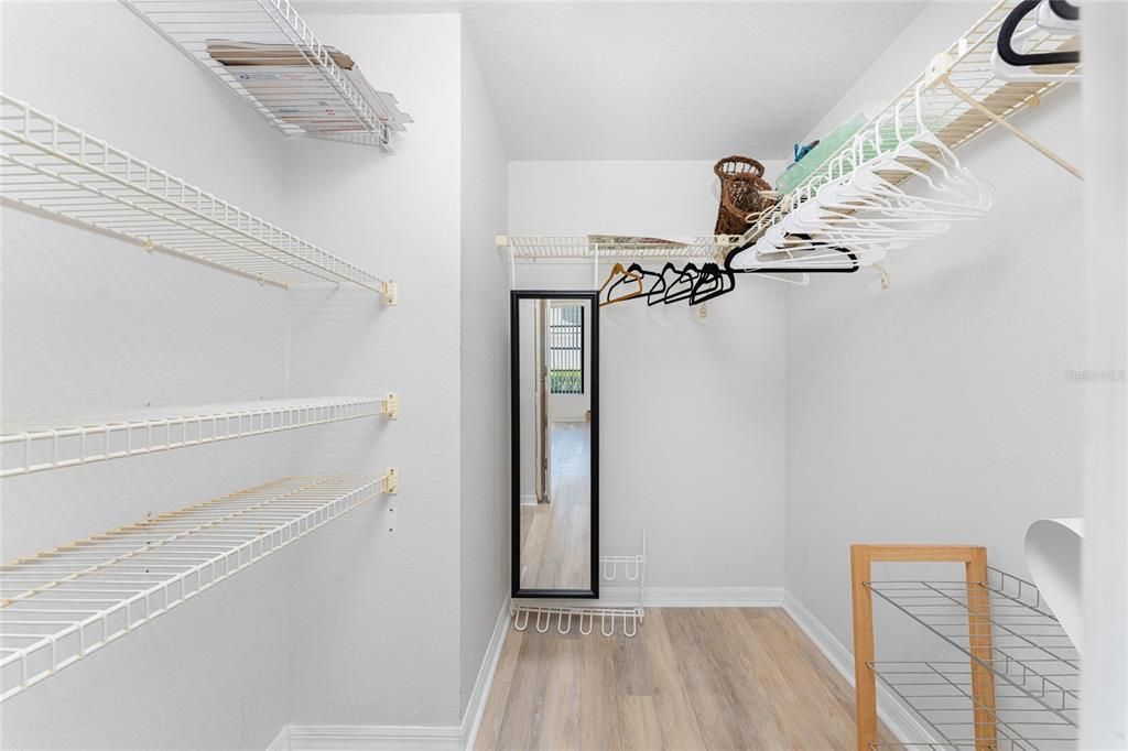 Master Bedroom walk-in closet.