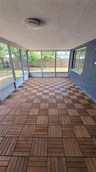 Screened Porch - Wood Flooring