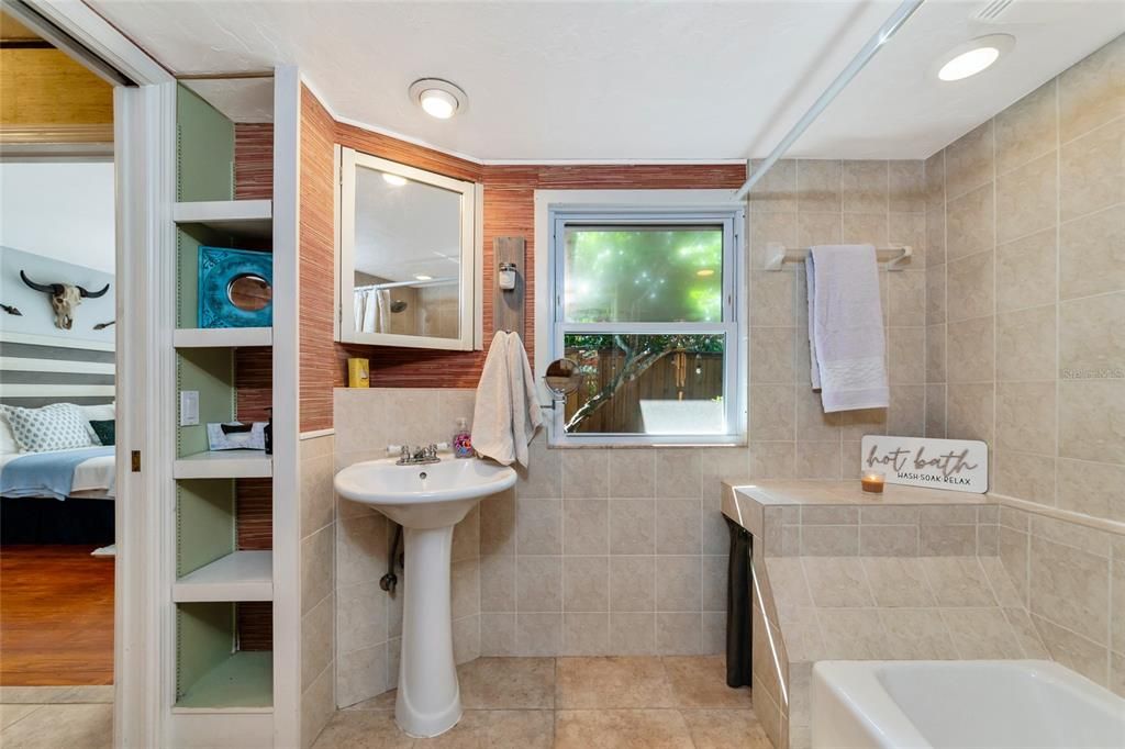 Primary Bathroom with soaking tub