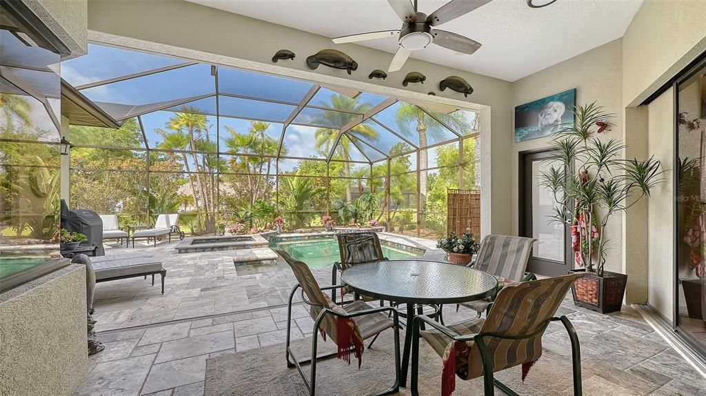 THIS COVERED LANAI AREA IS THE ULTIMATE IN RELAXATION