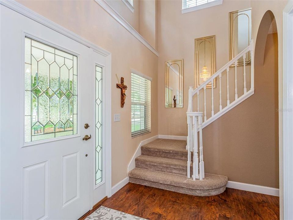 Foyer with Stairs to Secondary Bedrooms