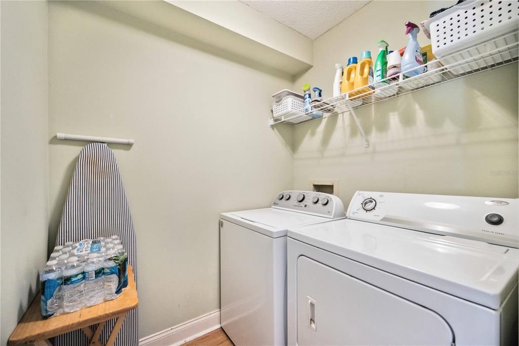 Laundry room is located on first floor