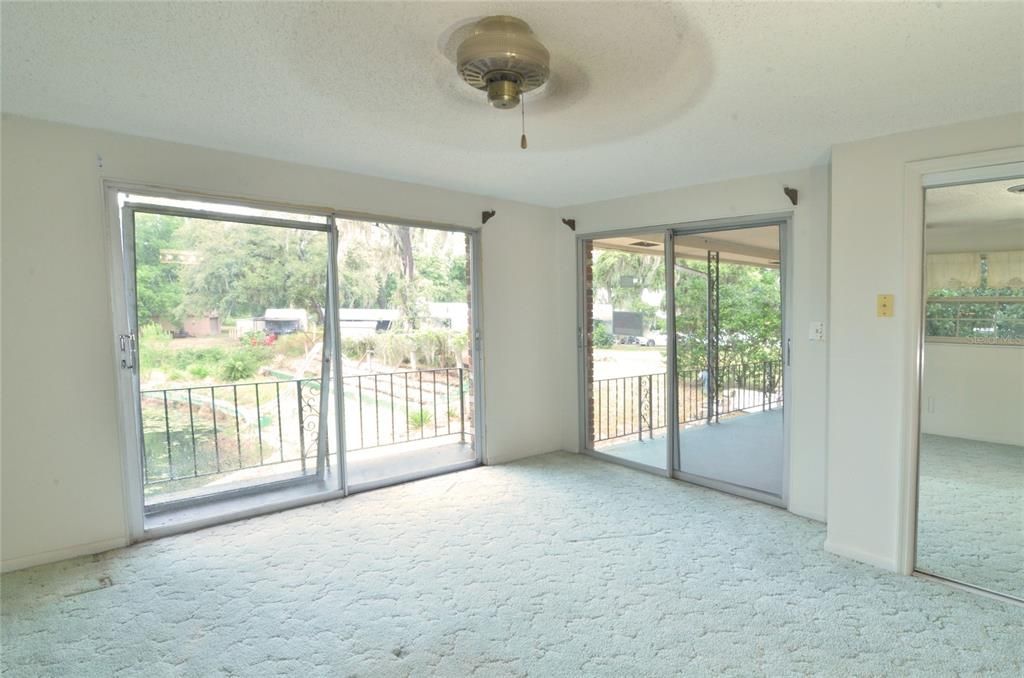 primary bedroom on main floor, water views