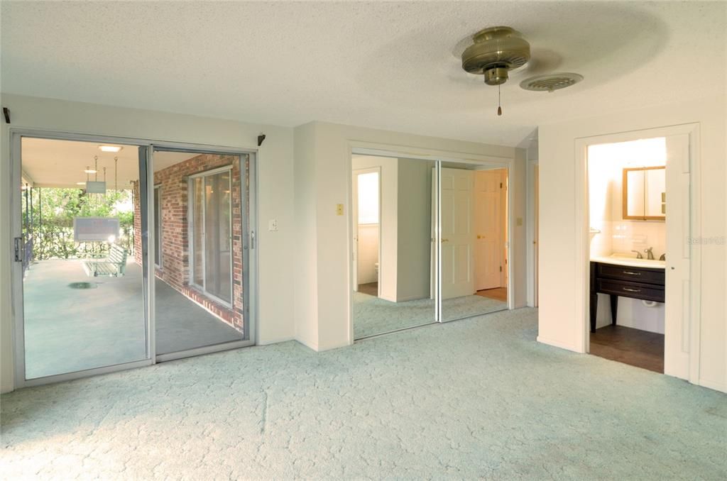 primary bedroom on main floor, water views