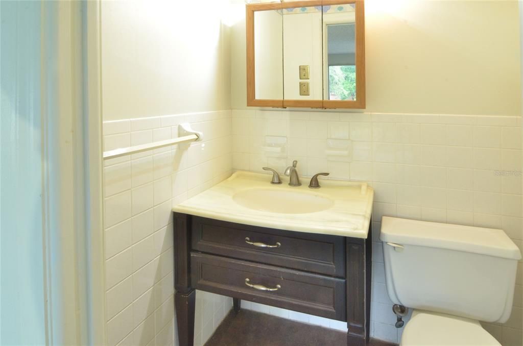 half bath in primary bedroom