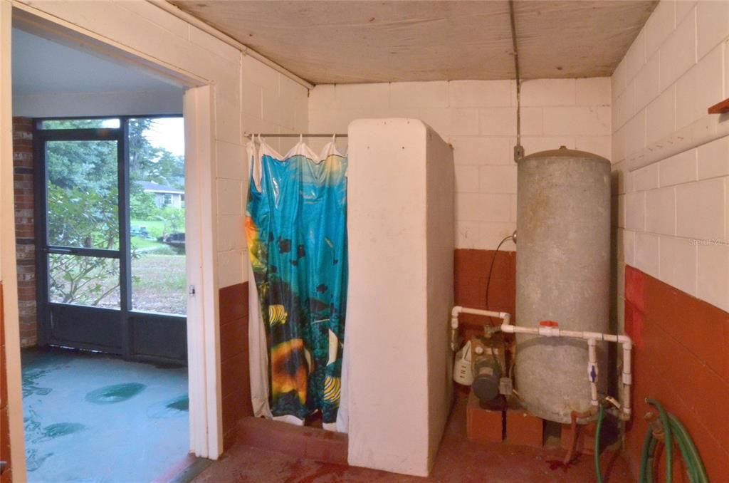 basement - well & shower/mud room